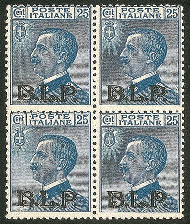 Regno - B.L.P - 1922 - 25 cent (8) in quartina