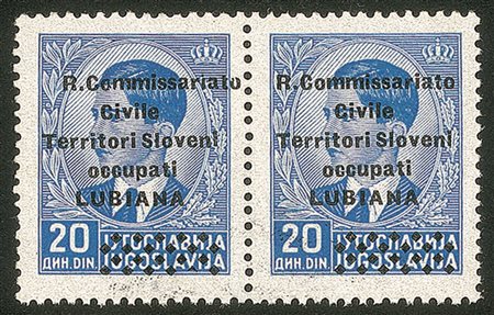 Occupazioni II guerra mondiale - Lubiana - 1941 - 20 din (32a+32)