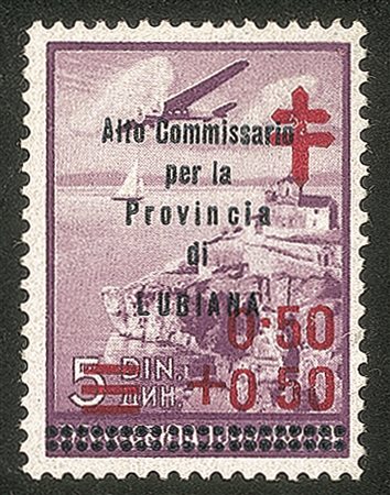 Occupazioni II guerra mondiale - Lubiana - 1941 - 50+50 para Alto Commissariato (57)