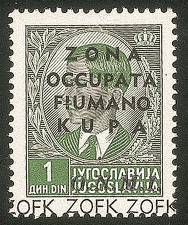 Occupazioni II guerra mondiale - Zona Fiumano Kupa - 1 din O.N.M.I. (33 varietà ab)