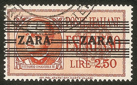 Occupazioni II guerra mondiale - Occupazione Tedesca - Zara - 1943 - 2,50 lire (4 - quinto tipo)