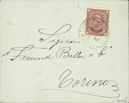 Uffici Postali all'Estero - Emissioni generali - Letterina affrancata con 2 cent soprastampato (2)