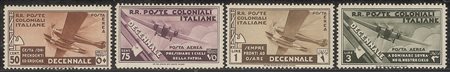Colonie - Emissioni generali - 1933 - Decennale (22/29 - Aerea)