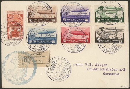 Colonie - Cirenaica - Serie completa Crociera Zeppelin (12/17)