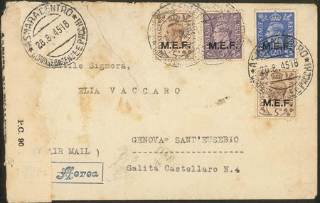 Occupazioni straniere delle colonie - Occupazione Britannica - M.E.F.