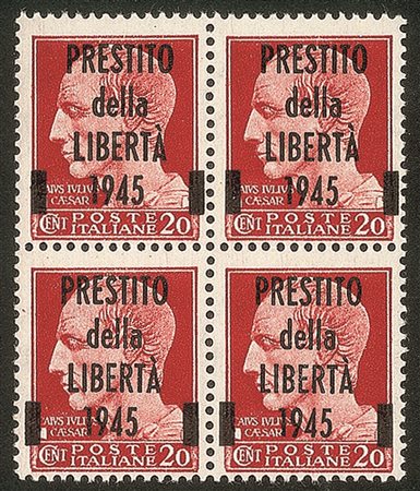 C.L.N. - Viareggio/Lucca - 1945 - Viareggio - Quartina del 20 cent