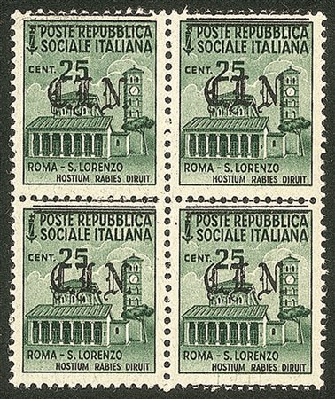 C.L.N. - Torino - 1945 - 25 cent (Unificato 6 - Errani 6  varietà b)