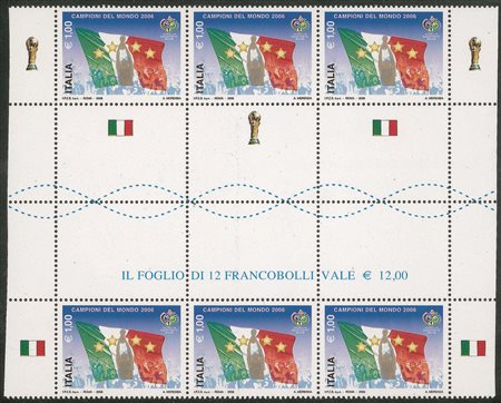 Repubblica - 2006 - Minifogli - Campioni del Mondo (18 - varietà)