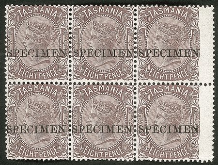 Europa e Oltremare - Australia - Tasmania - 1878 - Specimen - 8 pence (32)