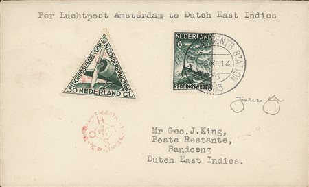 Europa e Oltremare - Olanda - 1933 (8 dicembre) - Amsterdam Bandoeng (3058)