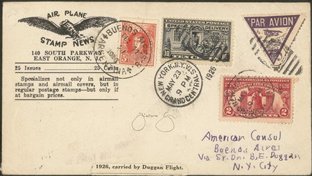 Europa e Oltremare - Stati Uniti D'America - 1923 (23 maggio) - New York Buenos Aires