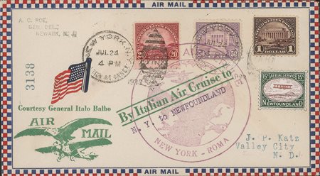 Europa e Oltremare - Stati Uniti D'America - Crociera del Decennale/Volo di Ritorno (Longhi 2495)