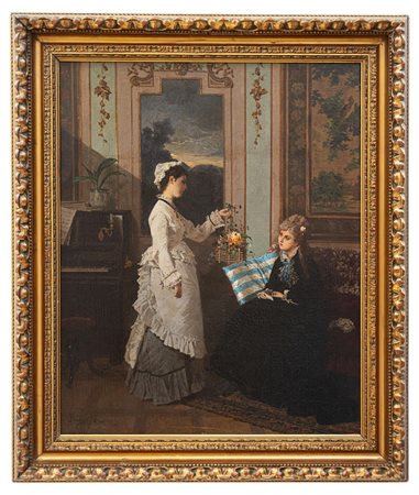 Eugenio Perego - "Le chiacchiere 1878"