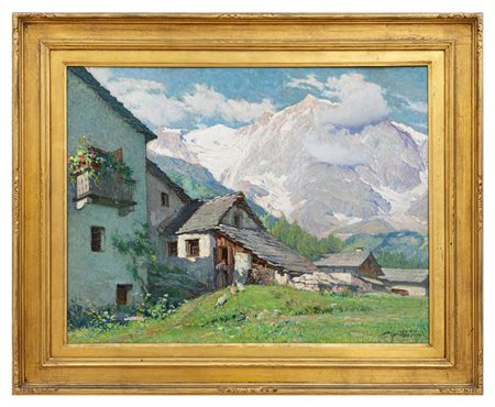 Mario Moretti Foggia - "Mattino sereno a Macugnaga 1947"