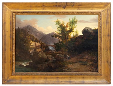 Carlo Jotti - "Ponte Briolo Valbrembana 1855"