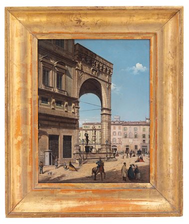 Giuseppe Canella - "Piazza a Firenze"