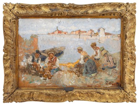 Leonardo Bazzaro - "Pescatori a Chioggia"