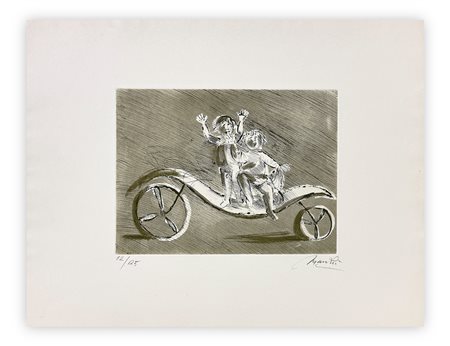 GIACOMO MANZÙ (1908-1991) - Mileto e Giulia in carrozza verde, 1970
