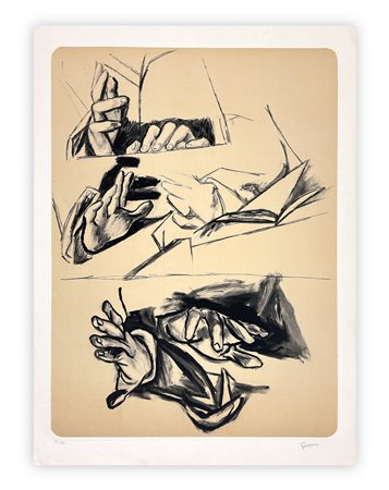 RENATO GUTTUSO (1912-1987) - Senza Titolo, 1970 circa