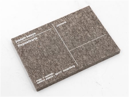 JOSEPH BEUYS  - Feltpostcard, 1985