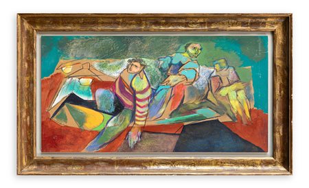 EUGENIO PARDINI (1912-2003) - Figura sul mare, 1998
