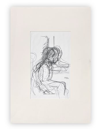 ALBERTO SUGHI (1928-2012) - Uomo seduto in nero, 2002