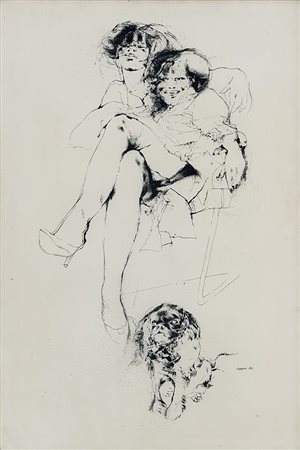 Renzo Vespignani, Figure, 1960