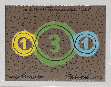 Michelangelo Pistoletto,  La formula Trinamica del Terzo Paradiso