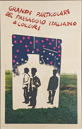Mario Schifano, Grande particolare del Paesaggio Italiano a colori, anni '70