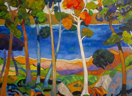Stefano Puleo, Alberi lungo il lago, 2025