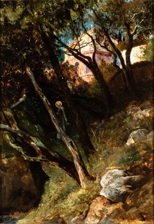 ANONIMO, Paesaggio con Santa Margherita