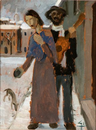 GUIDO GAMBONE (Avellino 1909 - Firenze 1969), Il cieco, 1933