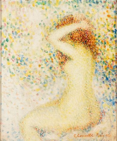GIUSEPPE COMINETTI (Salasco 1882 - Roma 1930), Nudo femminile, 1921