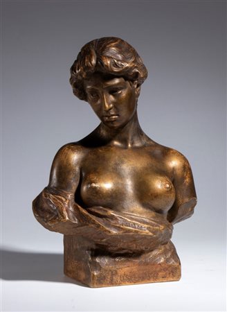 COSTANTINO BARBELLA (Chieti 1852 - Roma 1925), Pensierosa, 1902