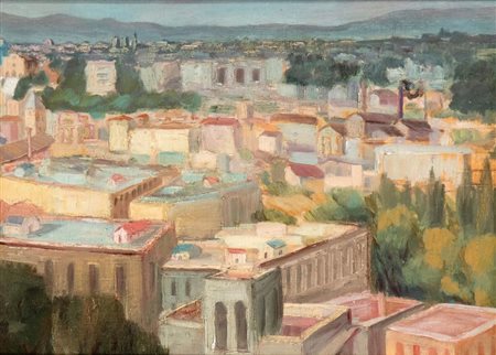 MARIO MAFAI (Roma 1902 - 1965), Tetti, Anni '40