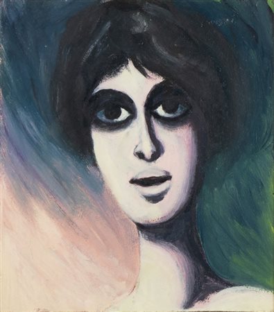 POMPEO BORRA (Milano 1898 - 1973), Viso di donna