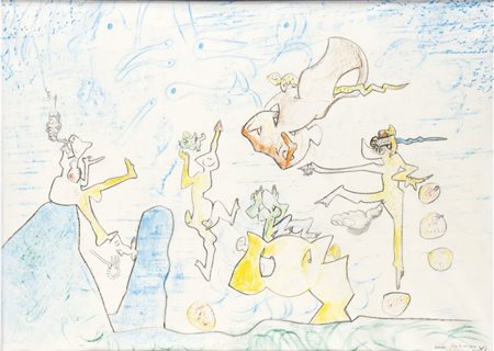 ROBERTO SEBASTIÁN MATTA (Santiago del Chile 1911 - Civitavecchia 2002), Libre demon space, 1972