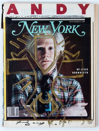 KEITH HARING (Pennsylvania 1958 - New York 1990), Rivista New York, 1987