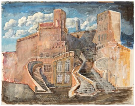 BENGT KRISTENSON (1920 - 2004), Scalinata, 1957