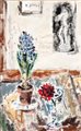 FILIPPO DE PISIS (Ferrara 1896 - Brugherio 1956), Natura morta con vaso di fiori, 1934