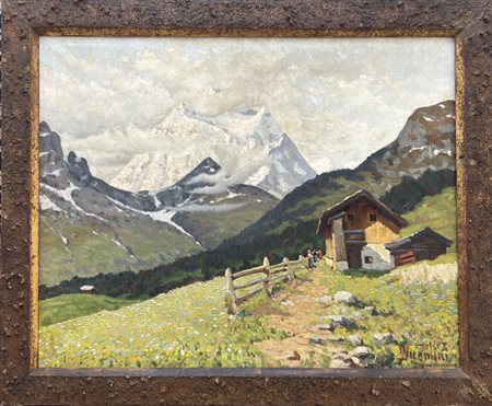 Luigi Vicentini, Pomarolo (TN) 1901 - Nomi (TN) 1970, Paesaggio dolomitico