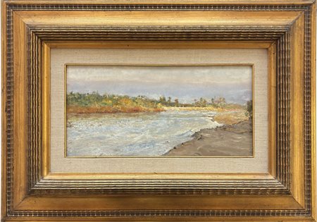 Cino Bozzetti, Lecce 1876 - Borgoratto Alessandrino (AL) 1949, La Bormida d'estate