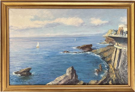Giuseppe Arigliano, Genova 1917 - 1999, Nervi, bagni la Marinella