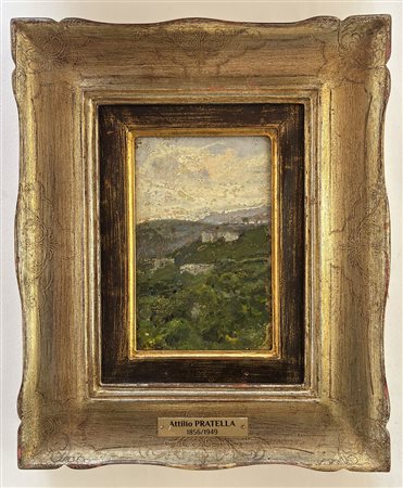 Attilio Pratella, Lugo (RA) 1856 - Napoli 1949, Capri, paesaggio
