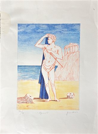 Giorgio De Chirico (1888 - 1978) 
Agamonte 1974
Litografia 51 x 37 cm