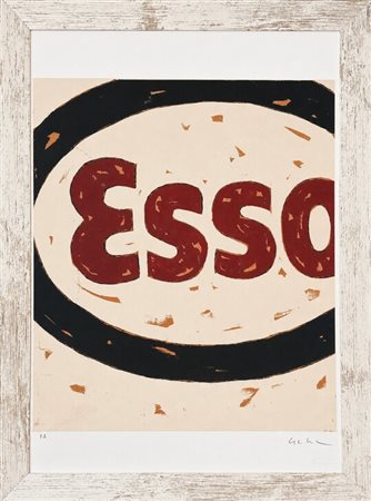 Mario Schifano (1934 - 1998) 
Propaganda - Esso 
serigrafia 70 x 50 cm
