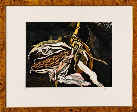 Renato Guttuso (1911 - 1987) 
Pannocchia 
litografia a colori 63 x 80 cm