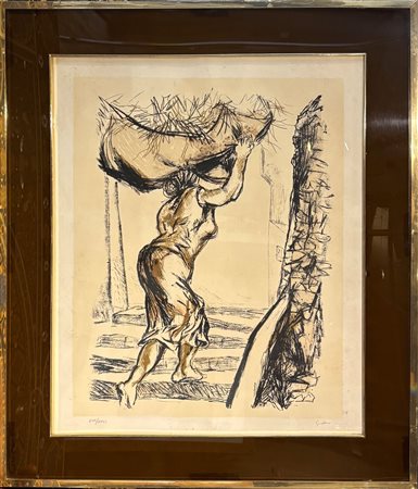 Renato Guttuso (1911 - 1987) 
Senza titolo 71 x 58 cm
litografia 