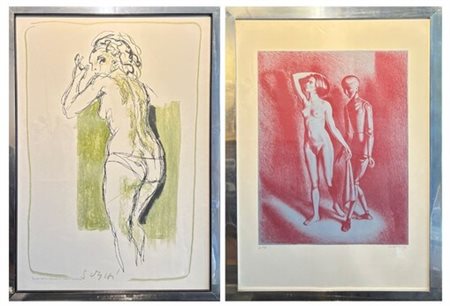  
AA. VV. Set di due litografie 
 