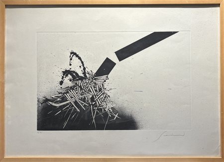 Emilio Scanavino (1922 - 1986) 
Senza titolo 
litografia 31,5 x 49 cm